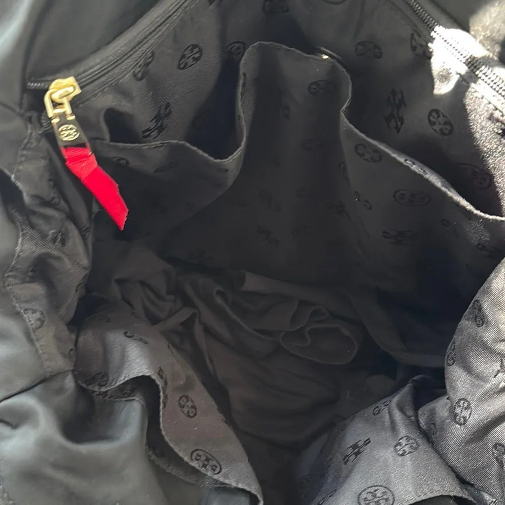 Tory Burch Black Diaper Tote Bag